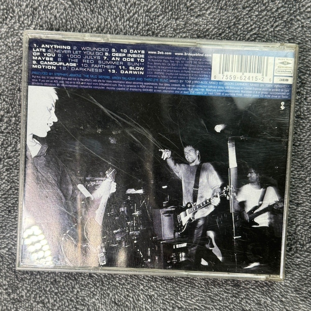 Third Eye Blind Blue CD 1999 Alternative Rock Album 62415-2 Never Let You Go
